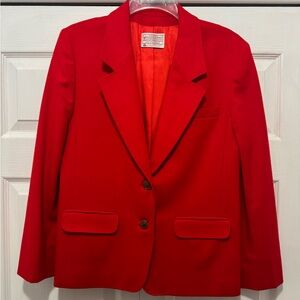 Pendleton Red Wool Blazer